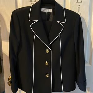 Tahari Black/White 2 Piece